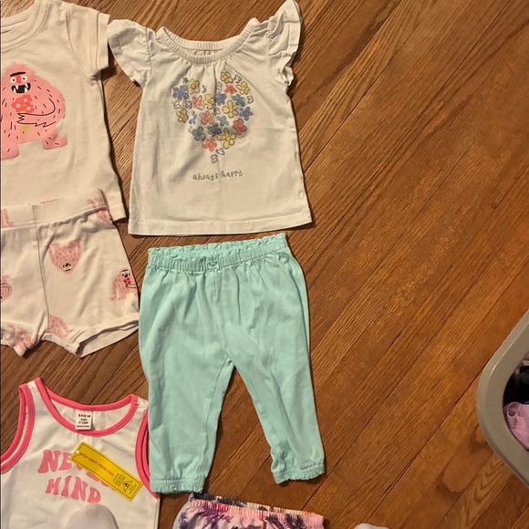 Colorful Baby Clothing Set. Includes Rompers, Onesies, Pjs, Swimsuits, & Dress. - Picture 4 of 16